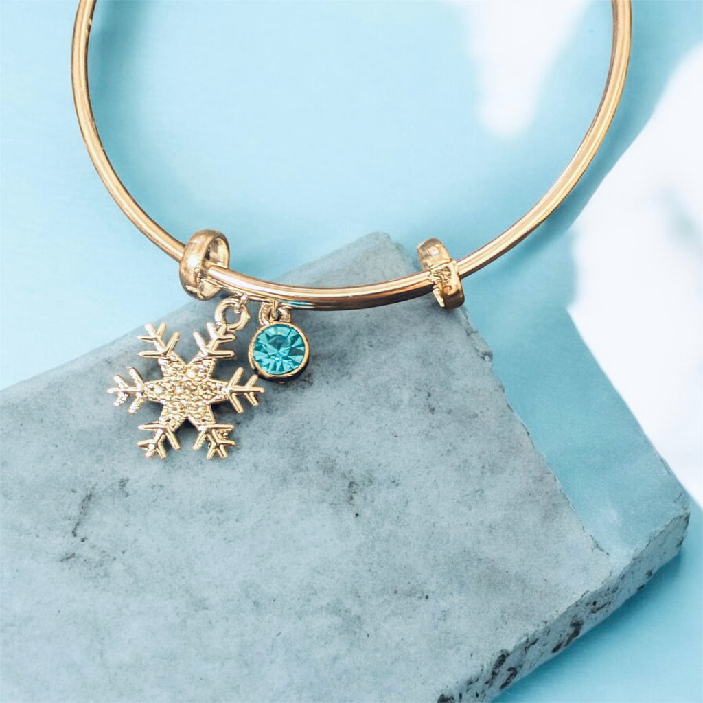 Winter Wonderland Birthstone Bangle