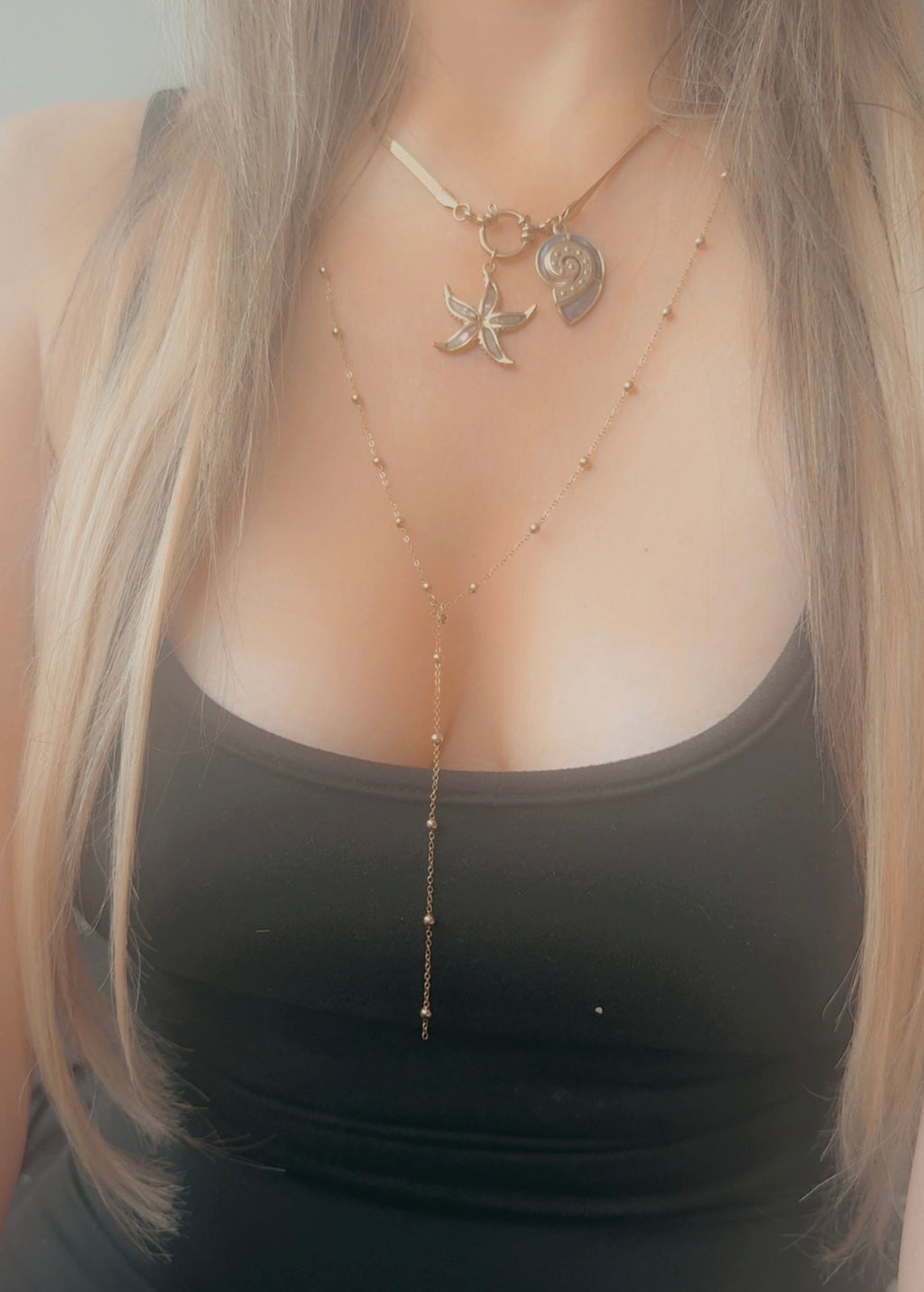 Abalone Shell Oceania Charm Necklace
