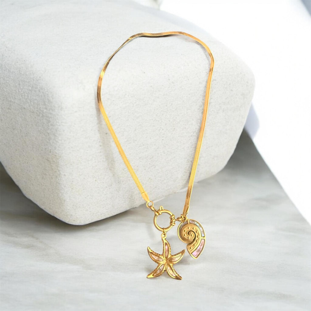 Abalone Shell Oceania Charm Necklace