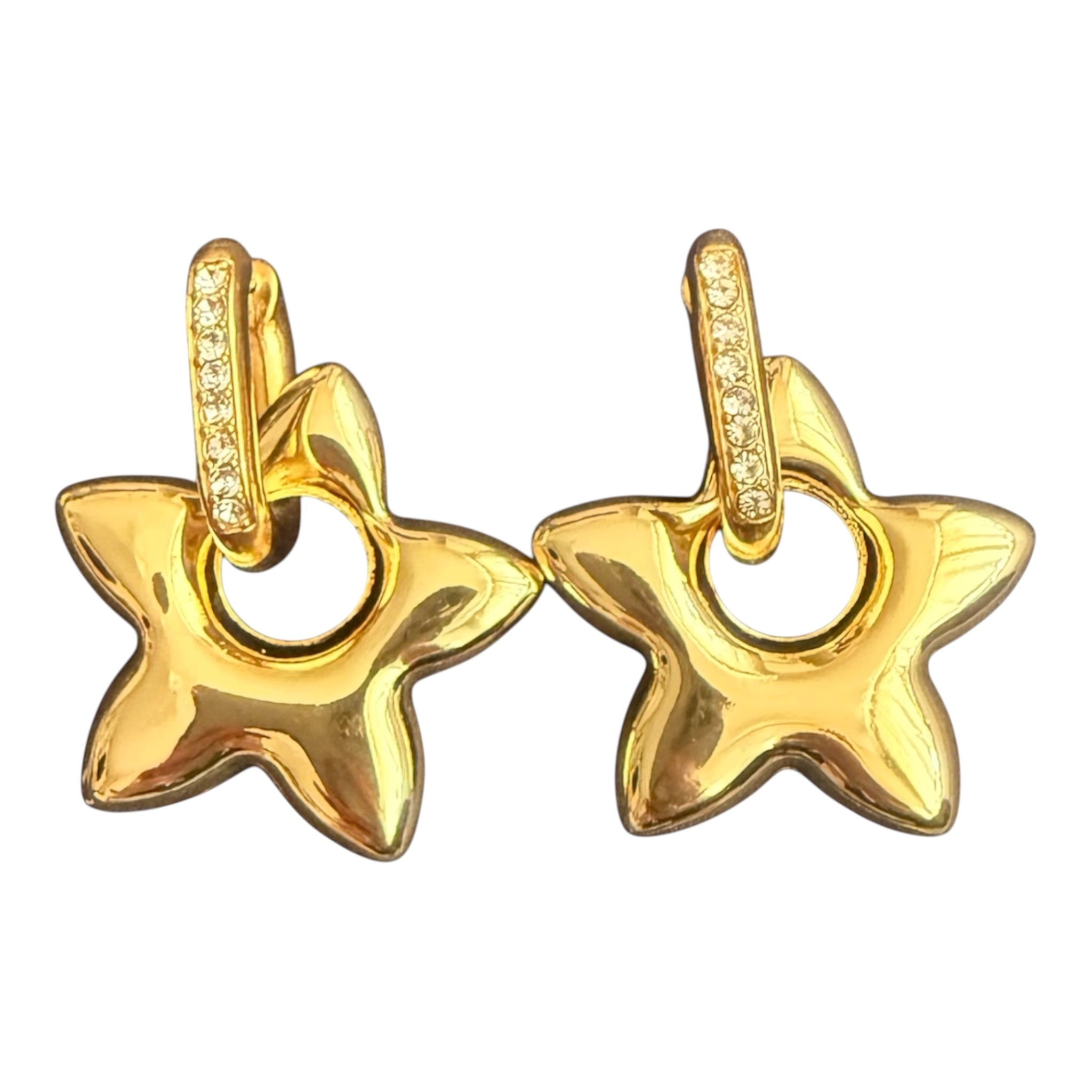 Clear Crystal Blossom Earrings