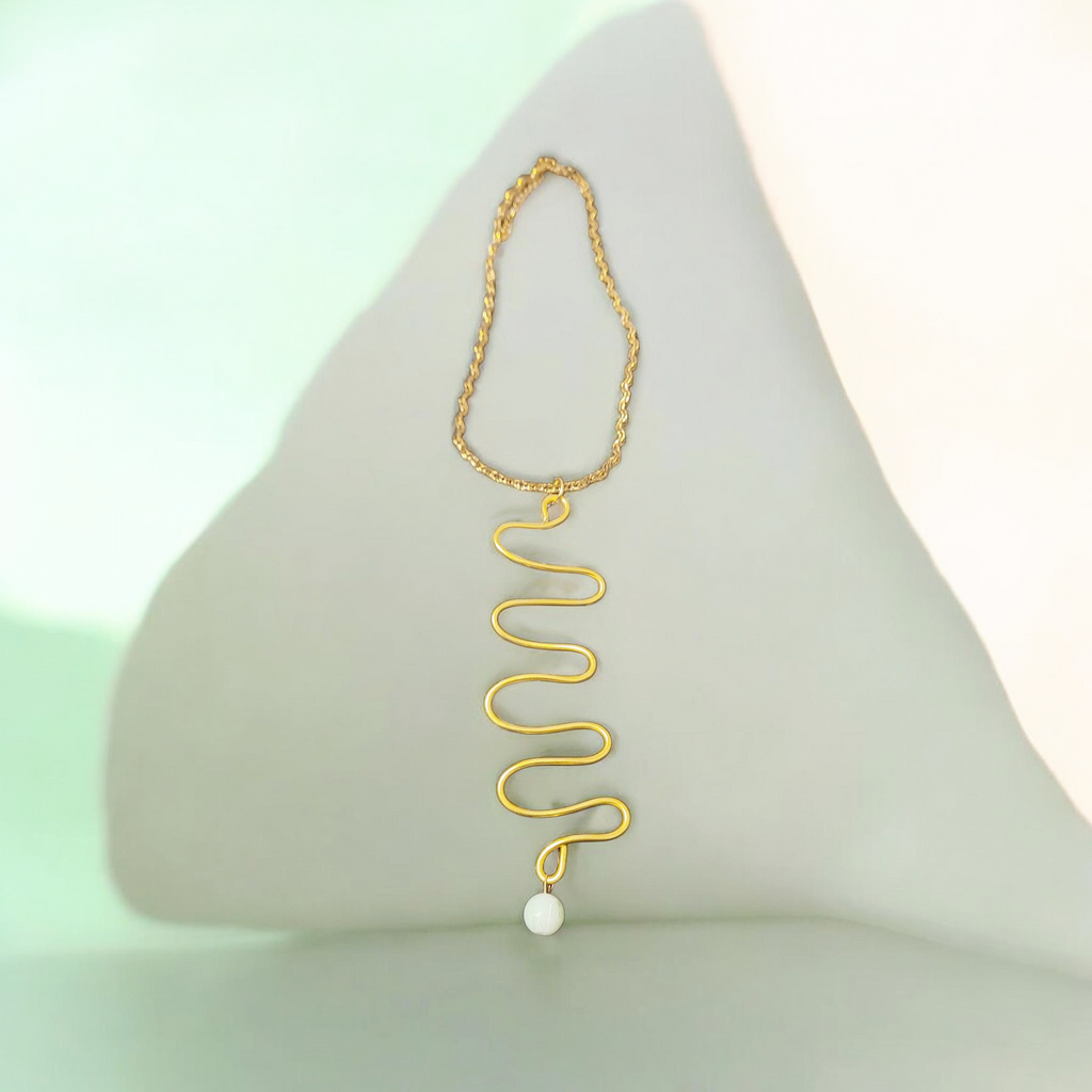 Azure Necklace in Gold