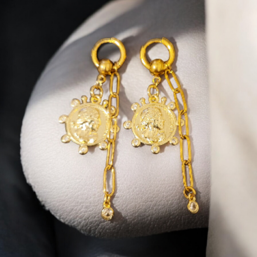 Rosaline Coin Earrings