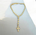 Margarita Lariat Cross Necklace
