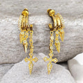 Stella Cross illusion Earrings