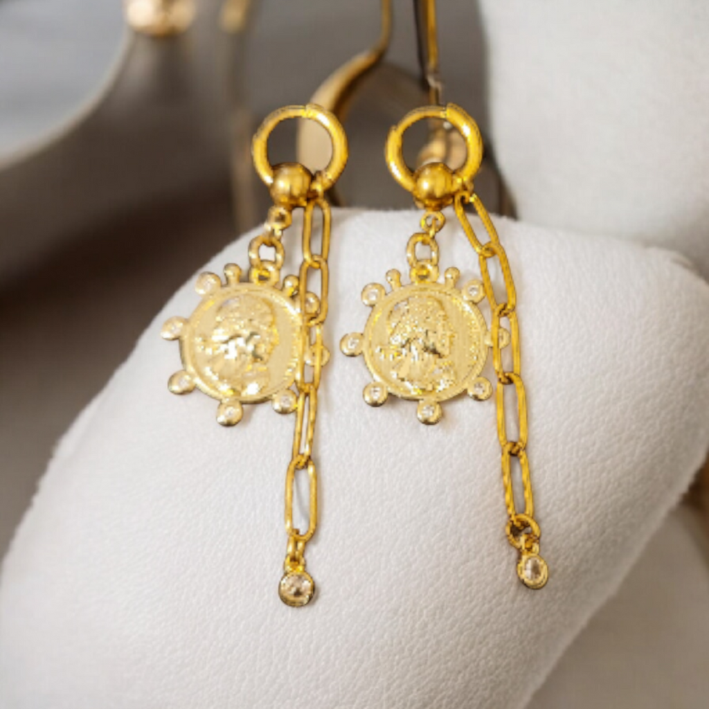 Rosaline Coin Earrings