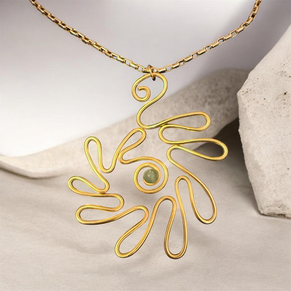 Gold Dahlia Necklace