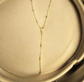 Gold Infinite Lariat Long Necklace