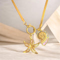 Abalone Shell Oceania Charm Necklace