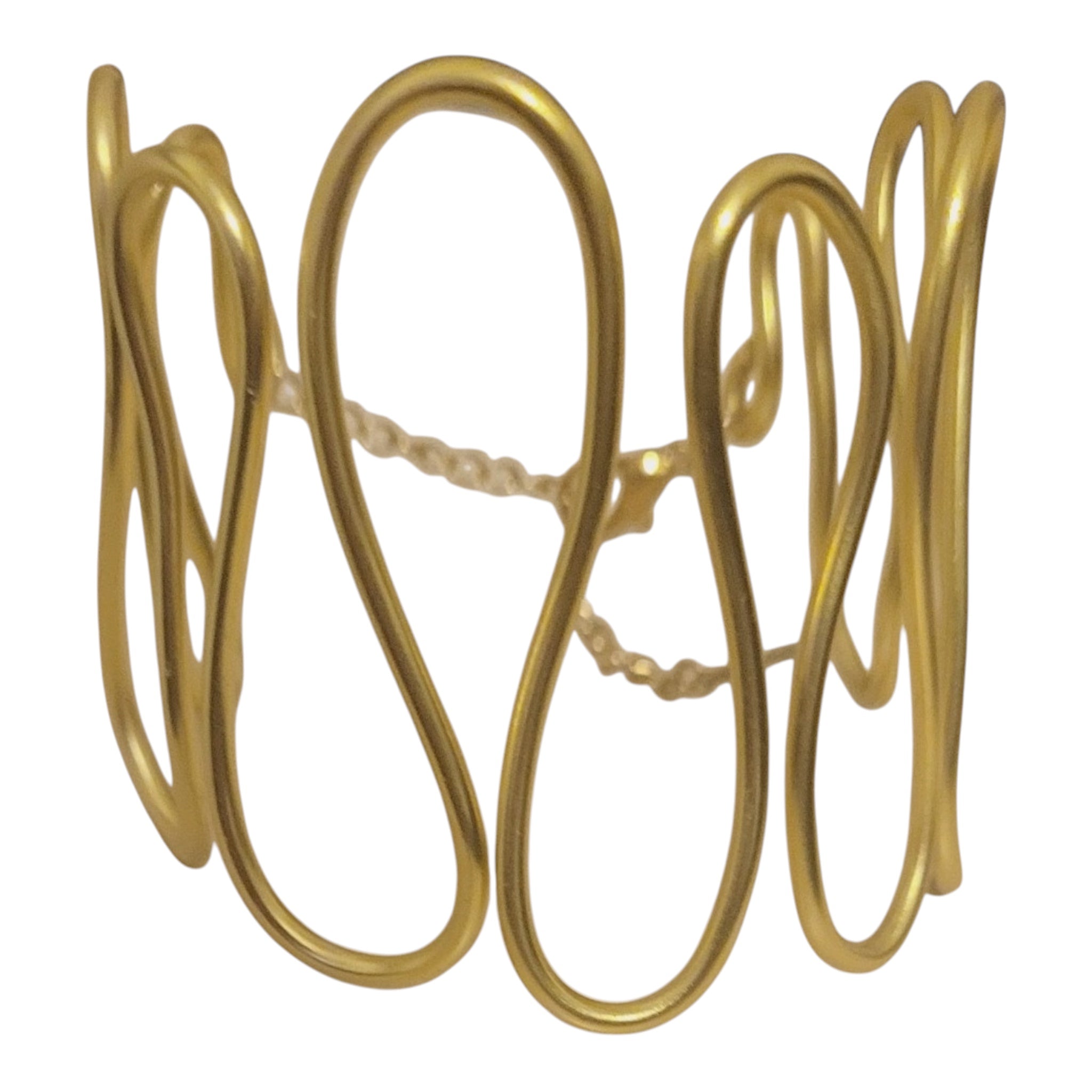 Gold Azalea Cuff Bracelet