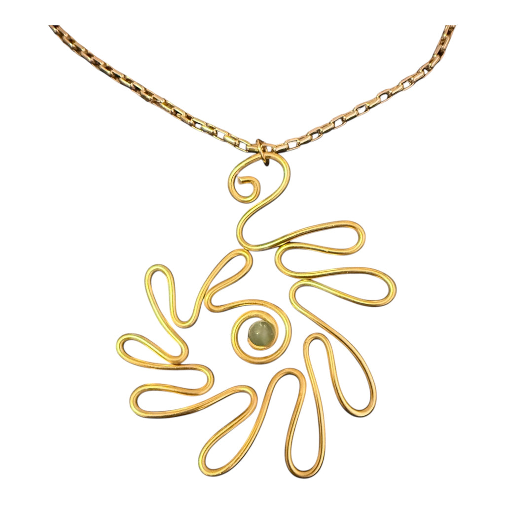 Gold Dahlia Necklace