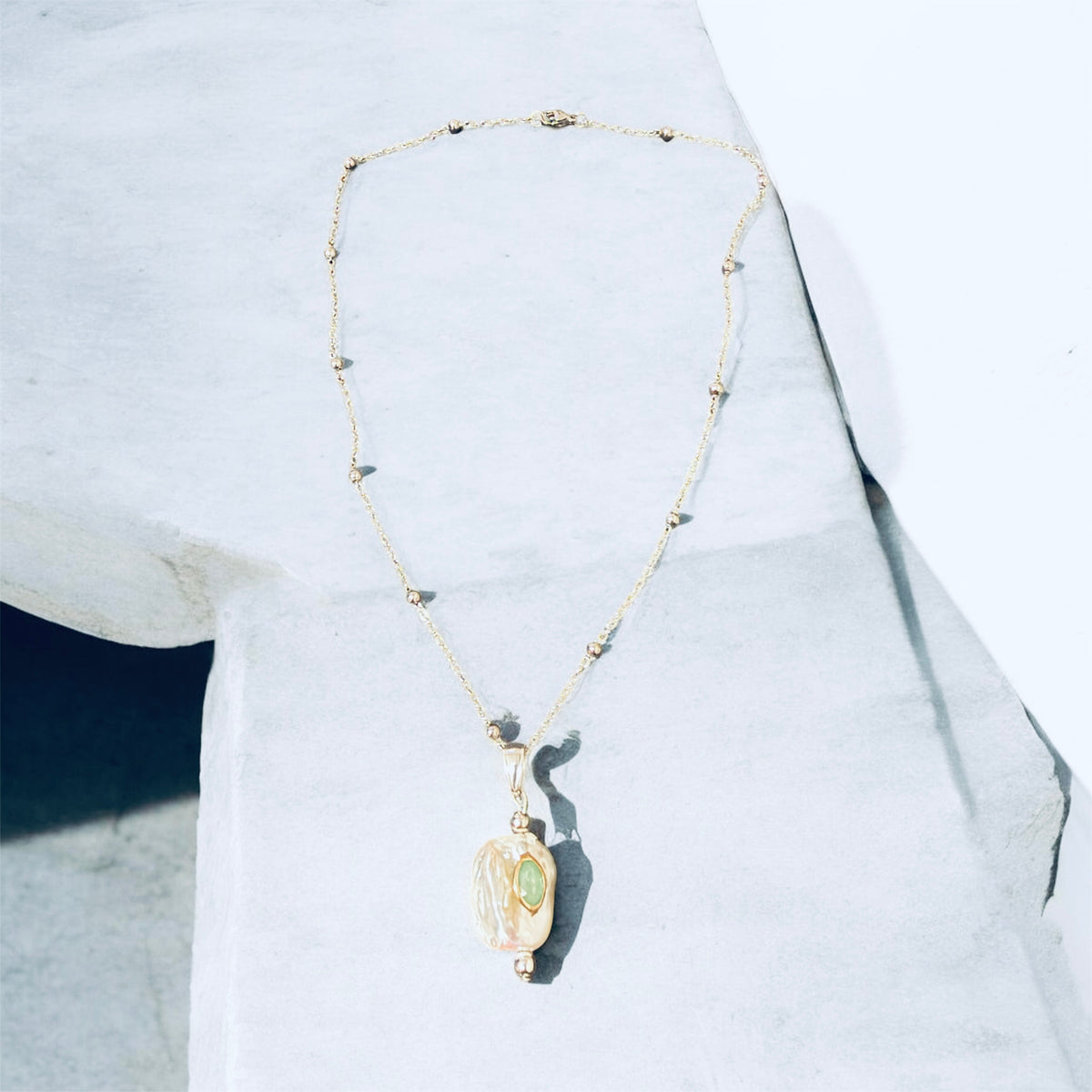 Oia Necklace in Silver