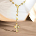 Margarita Lariat Cross Necklace