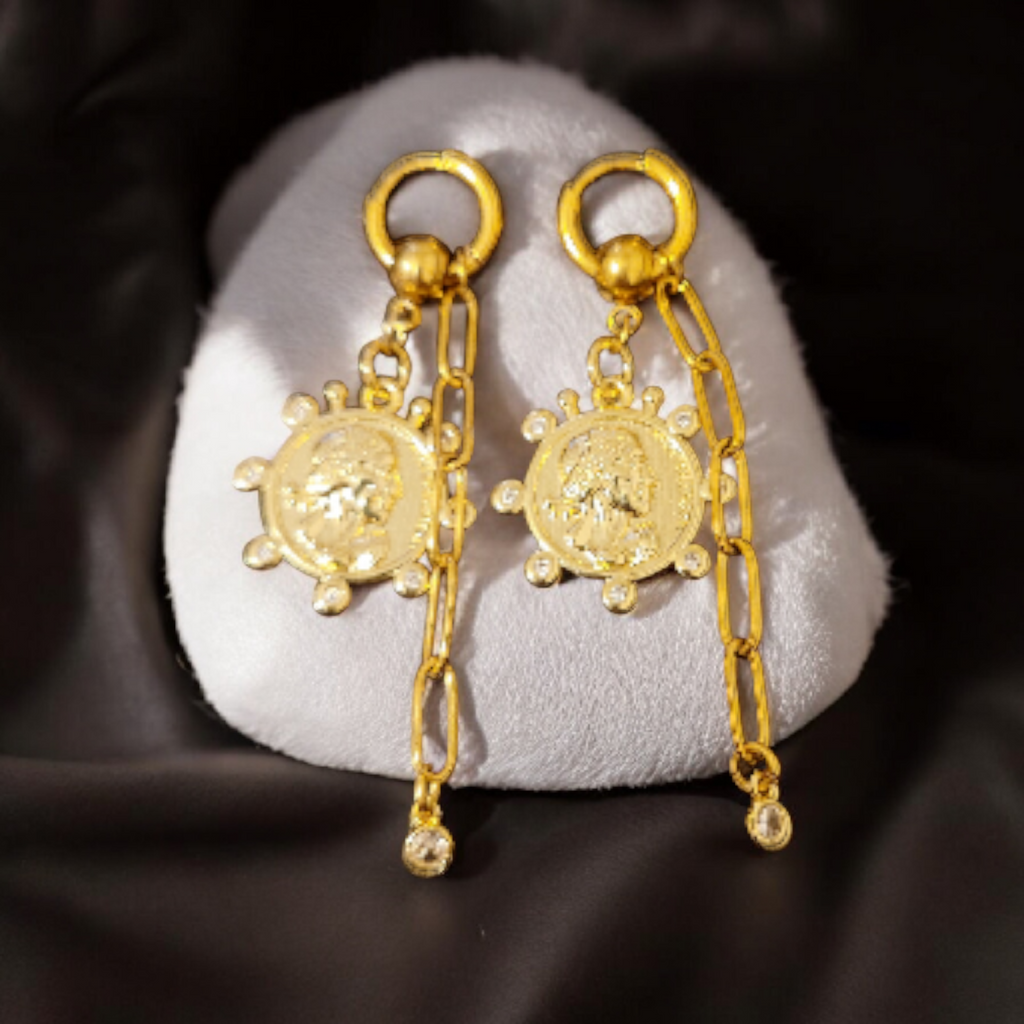 Rosaline Coin Earrings