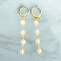 Delmar Pearl Earrings in Gold