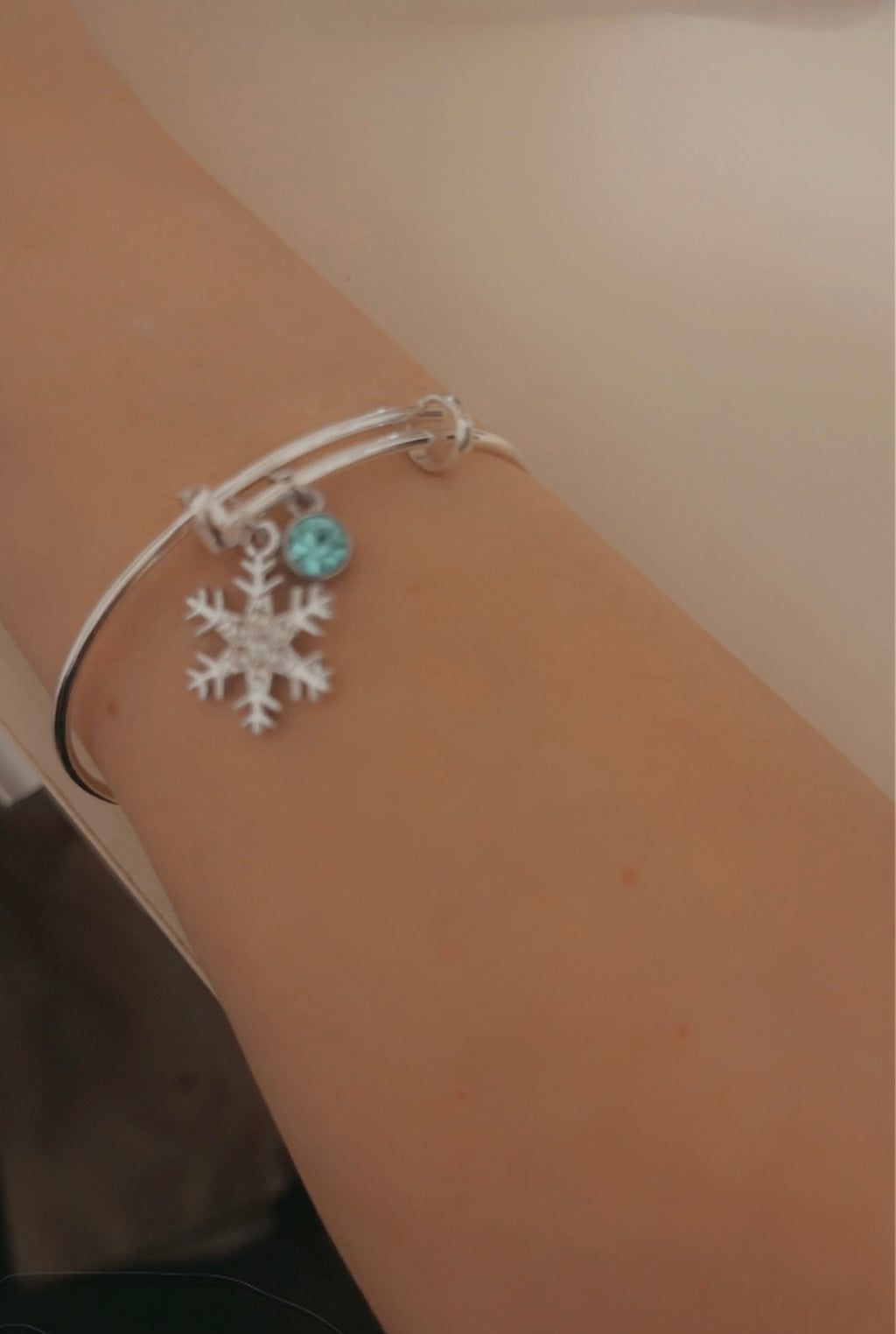 Winter Wonderland Birthstone Bangle