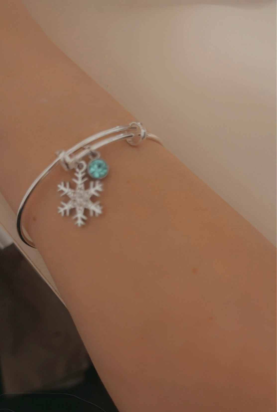 Winter Wonderland Birthstone Bangle