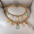 Valencia Layered Charm Necklace