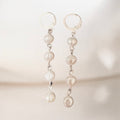 Delmar Pearl Earrings in Silver