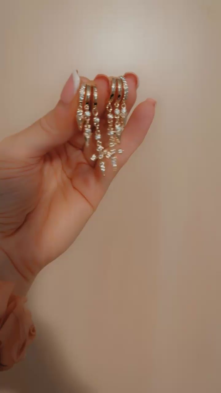 Stella Cross illusion Earrings