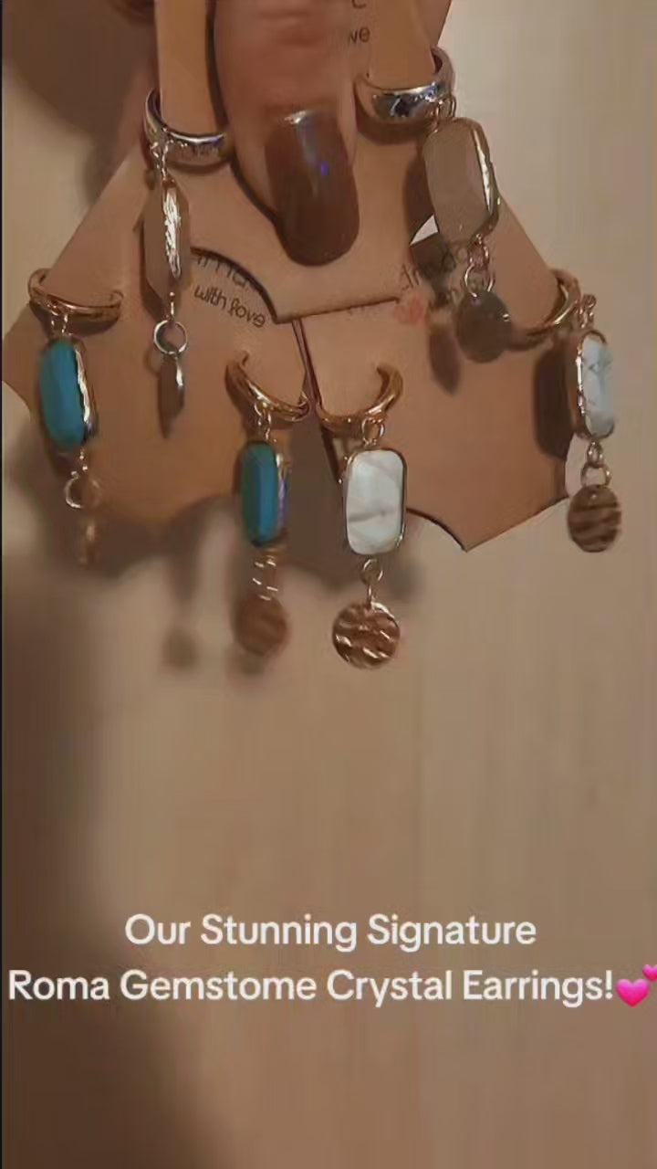Gemstone Roma Earrings |
