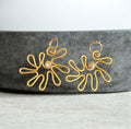 Gold Dahlia Earrings