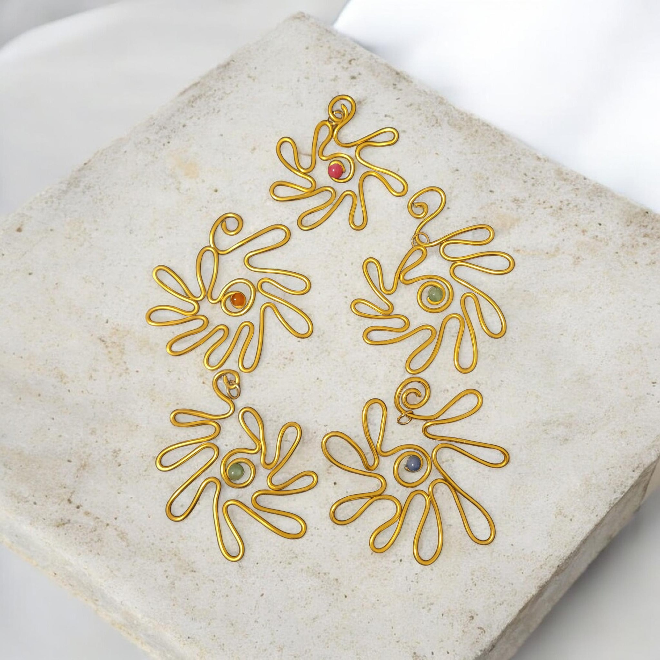 Gold Dahlia Necklace