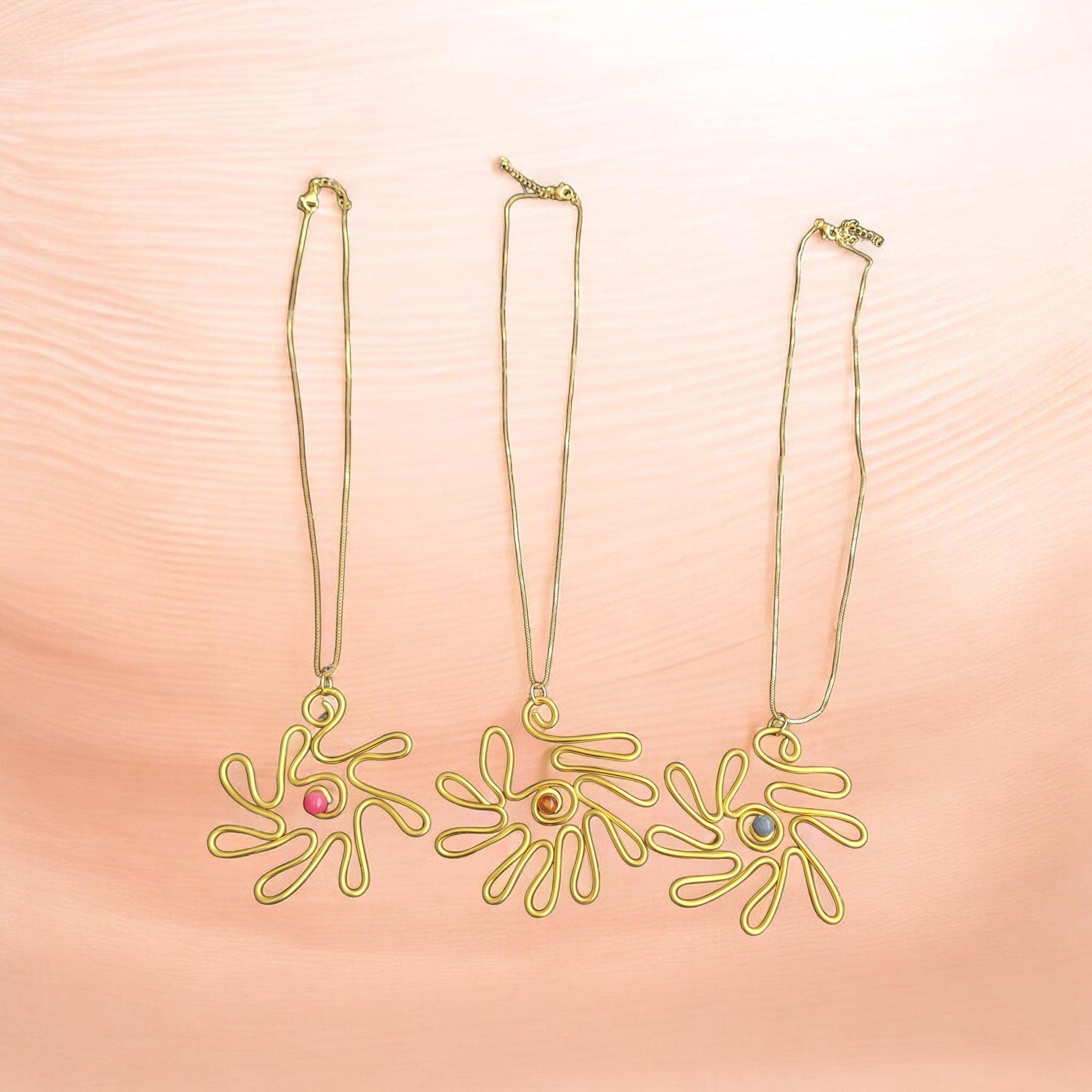 Gold Dahlia Necklace